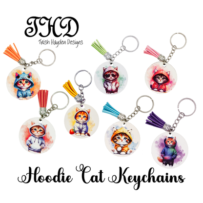 Hooded Cat Keychains