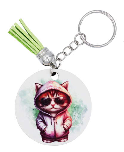 Hooded Cat Keychains