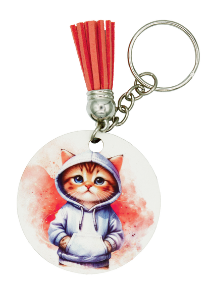 Hooded Cat Keychains