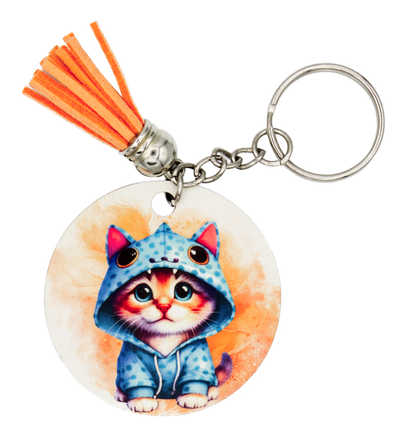 Hooded Cat Keychains