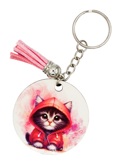 Hooded Cat Keychains