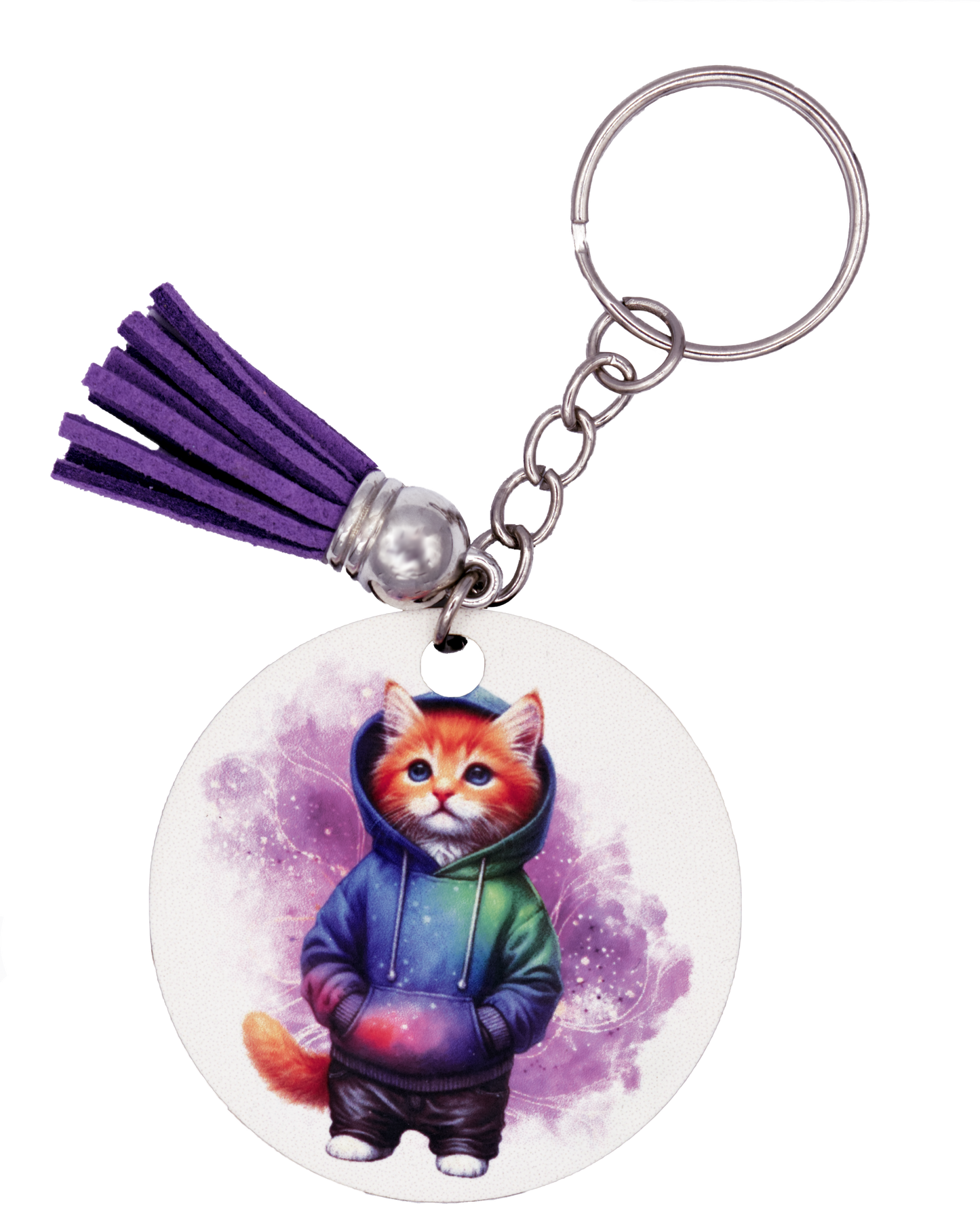 Hooded Cat Keychains