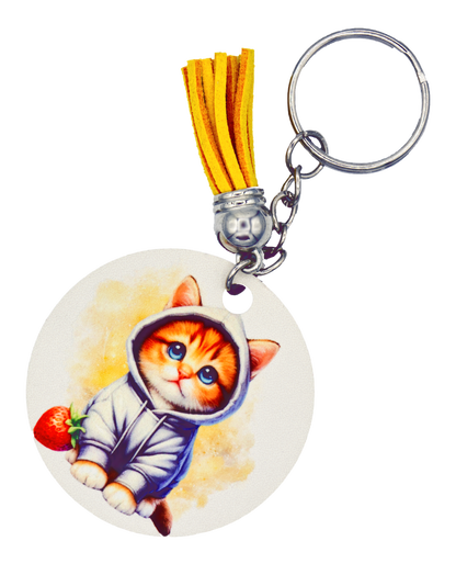 Hooded Cat Keychains